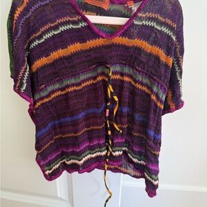 Missoni Kids Purple Multicolor Swim Coverup